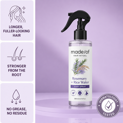 Rosemary + Rice Water Spray