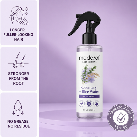Rosemary + Rice Water Spray