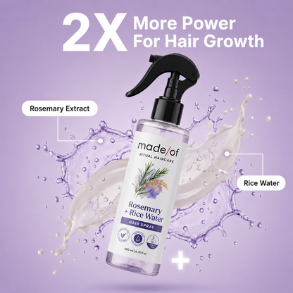 Rosemary + Rice Water Spray